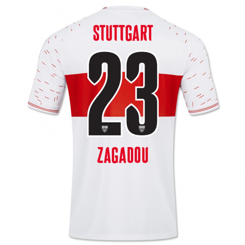 Kandiny Herren Dan-Axel Zagadou #23 Weiß Heimtrikot Trikot 2023/24 T-Shirt