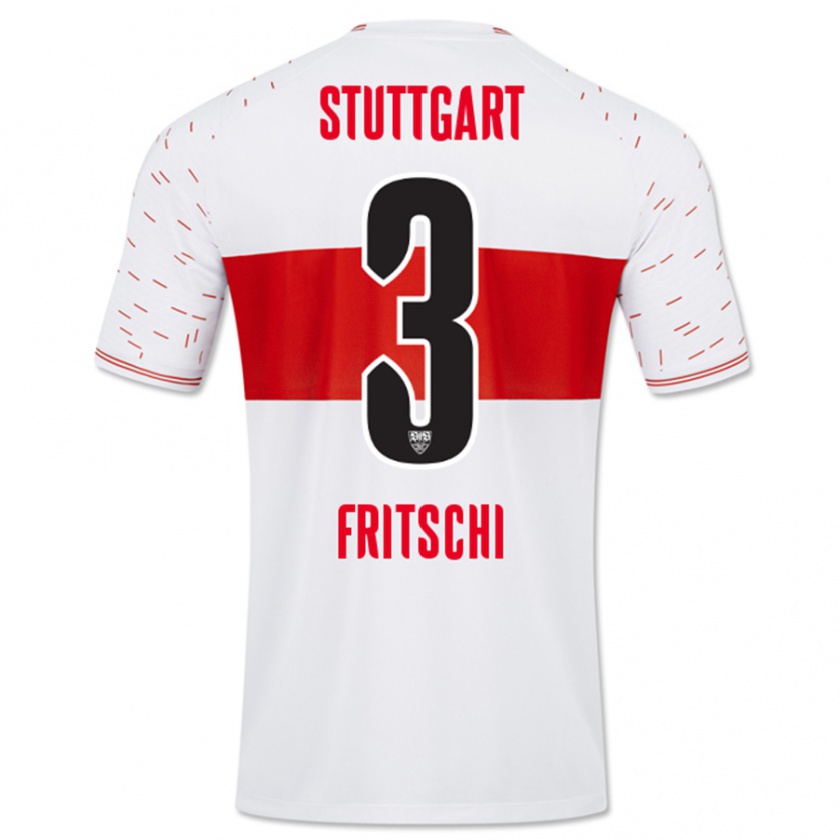 Kandiny Herren Paulo Fritschi #3 Weiß Heimtrikot Trikot 2023/24 T-Shirt