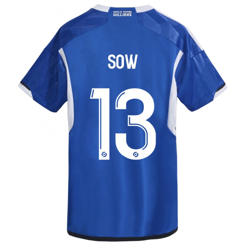 Kandiny Herren Saïdou Sow #13 Blau Heimtrikot Trikot 2023/24 T-Shirt