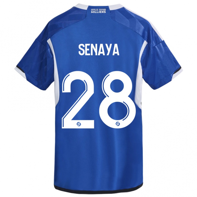 Kandiny Herren Marvin Senaya #28 Blau Heimtrikot Trikot 2023/24 T-Shirt