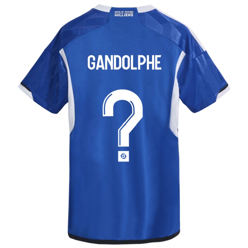 Kandiny Herren Adrien Gandolphe #0 Blau Heimtrikot Trikot 2023/24 T-Shirt