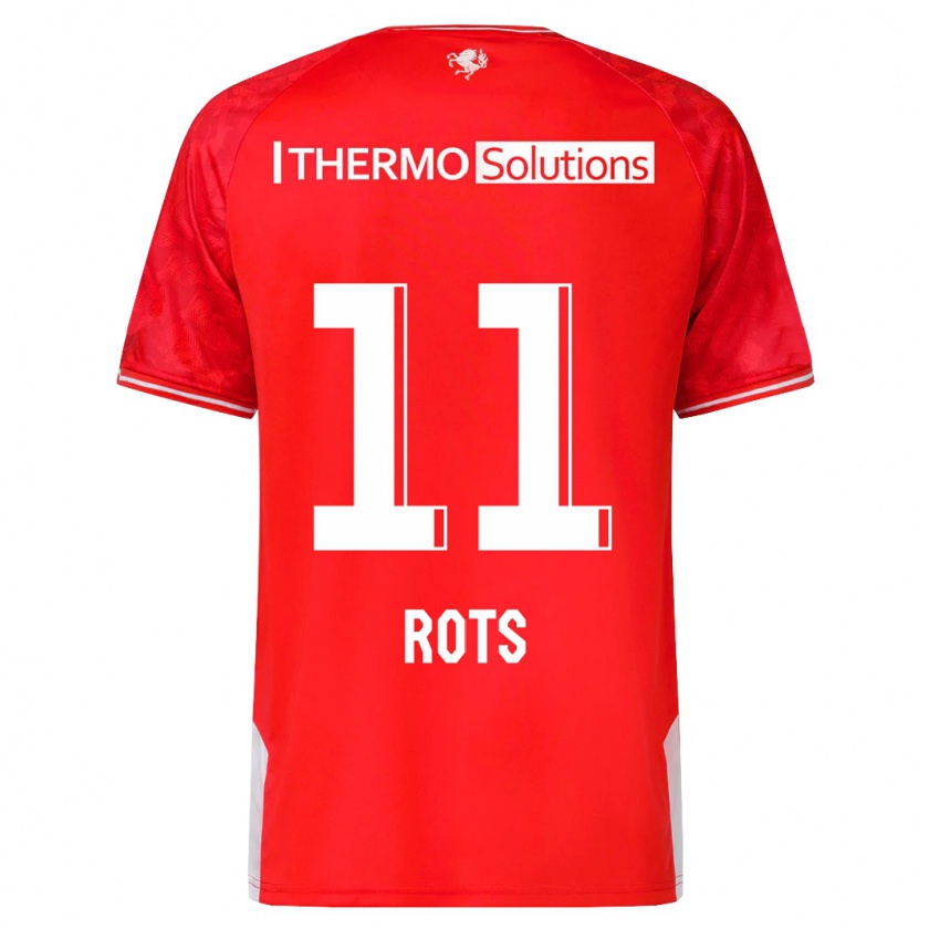 Kandiny Herren Daan Rots #11 Rot Heimtrikot Trikot 2023/24 T-Shirt