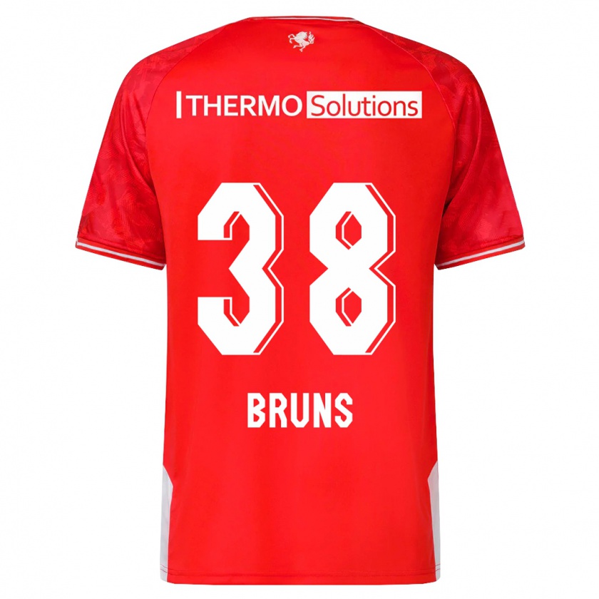 Kandiny Herren Max Bruns #38 Rot Heimtrikot Trikot 2023/24 T-Shirt