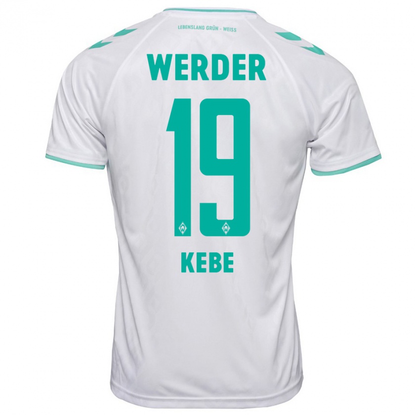 Kandiny Herren David Kébé #19 Weiß Auswärtstrikot Trikot 2023/24 T-Shirt