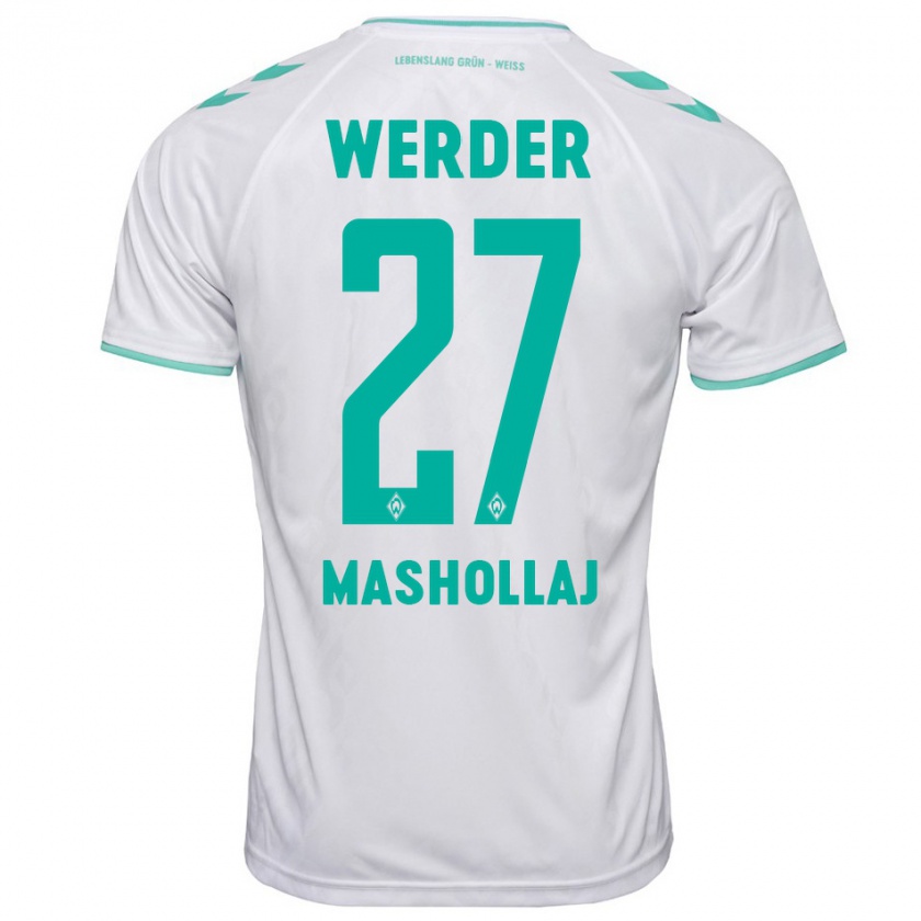 Kandiny Herren Benjamin Mashollaj #27 Weiß Auswärtstrikot Trikot 2023/24 T-Shirt