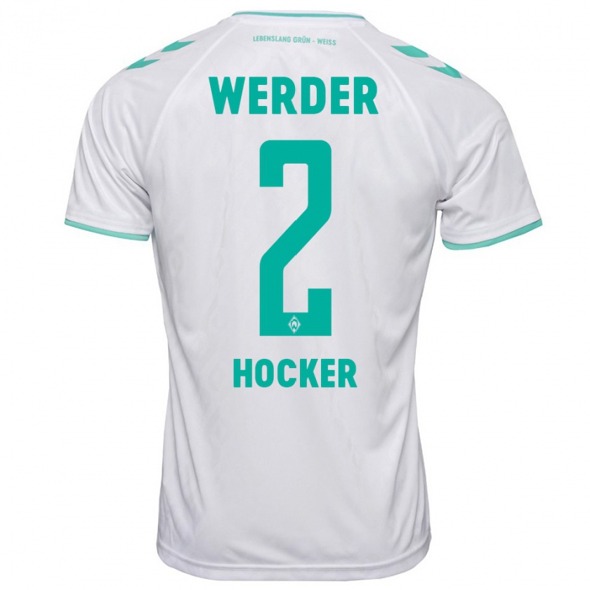 Kandiny Herren Luca Höcker #2 Weiß Auswärtstrikot Trikot 2023/24 T-Shirt