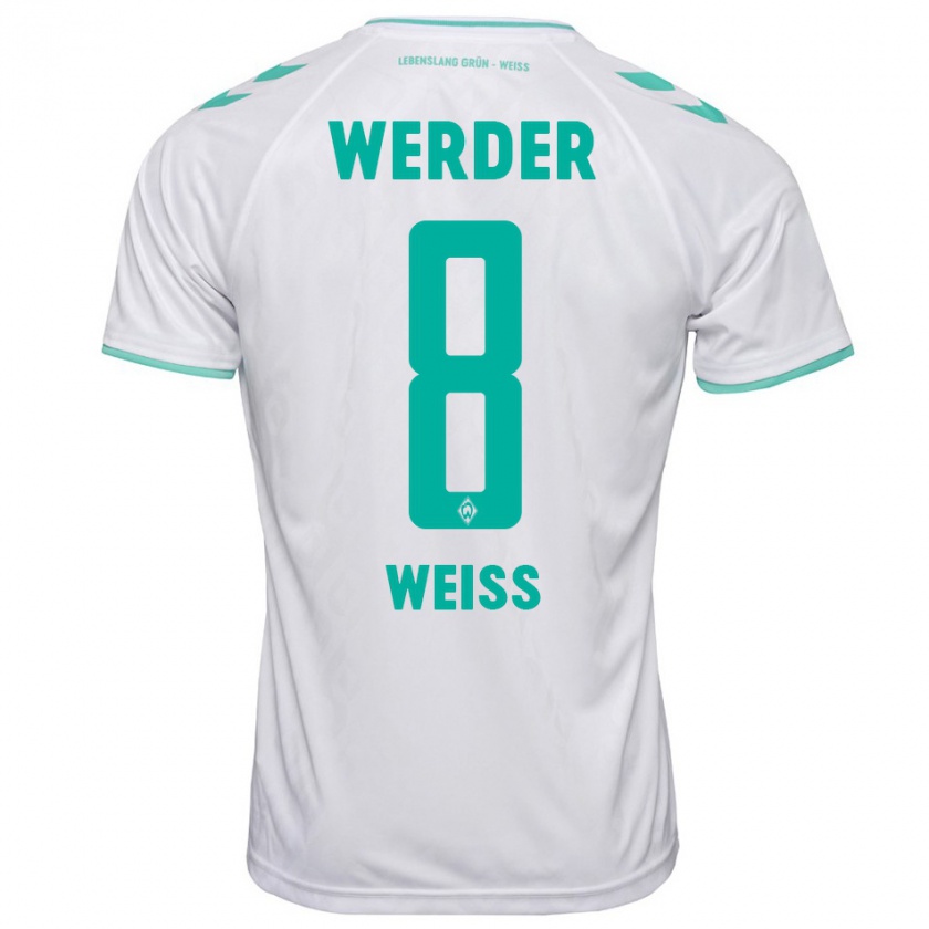 Kandiny Herren Michelle Weiss #8 Weiß Auswärtstrikot Trikot 2023/24 T-Shirt