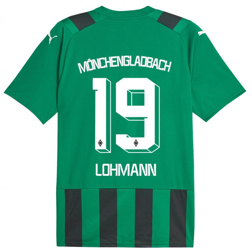 Kandiny Herren Mona Lohmann #19 Schwarz Grün Auswärtstrikot Trikot 2023/24 T-Shirt