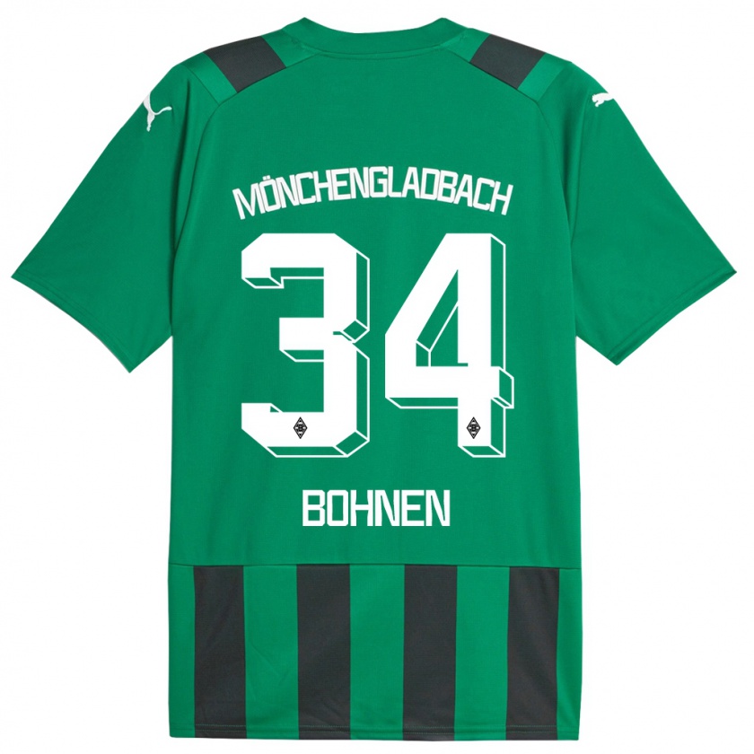 Kandiny Herren Bohnen #34 Schwarz Grün Auswärtstrikot Trikot 2023/24 T-Shirt