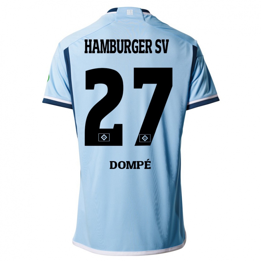 Kandiny Herren Jean-Luc Dompé #27 Blau Auswärtstrikot Trikot 2023/24 T-Shirt