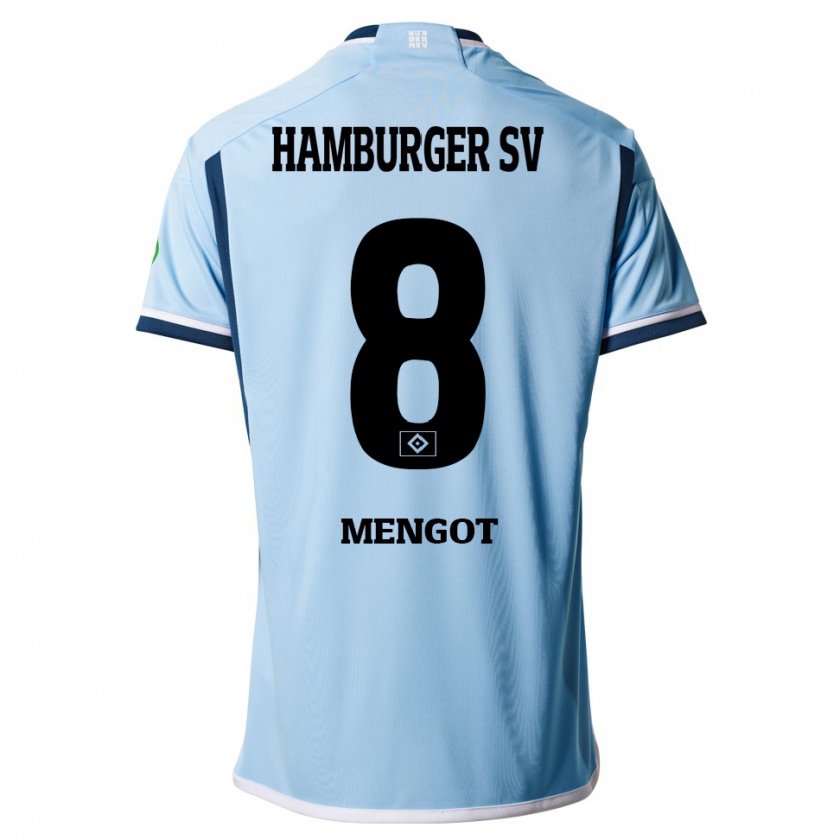 Kandiny Herren Ayukayoh Mengot #8 Blau Auswärtstrikot Trikot 2023/24 T-Shirt