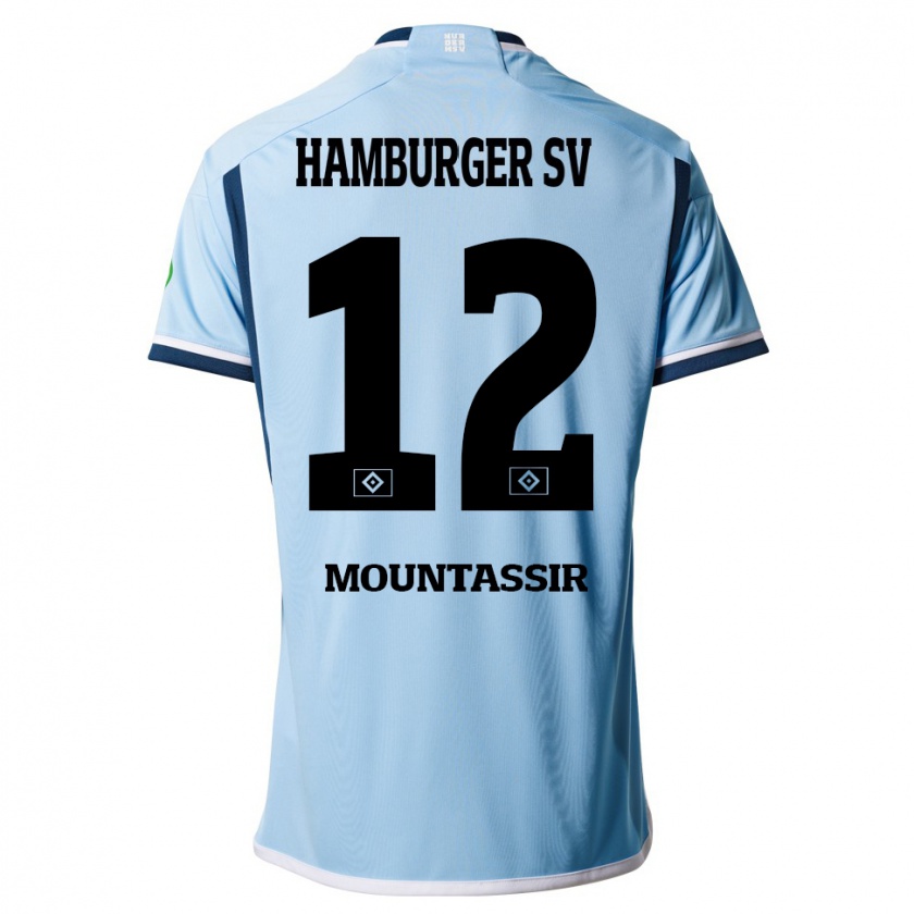 Kandiny Herren Youssef Mountassir #12 Blau Auswärtstrikot Trikot 2023/24 T-Shirt