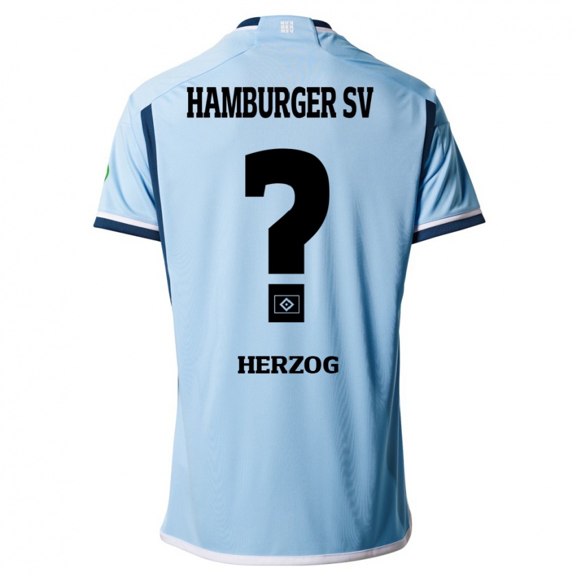 Kandiny Herren Miguel Herzog #0 Blau Auswärtstrikot Trikot 2023/24 T-Shirt