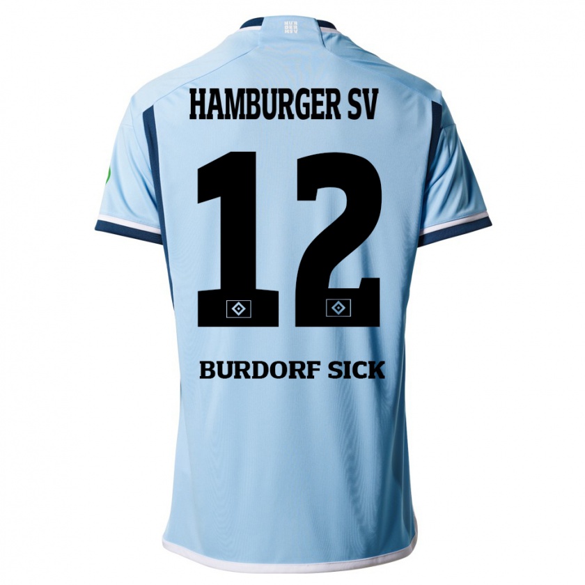 Kandiny Herren Emma Burdorf-Sick #12 Blau Auswärtstrikot Trikot 2023/24 T-Shirt