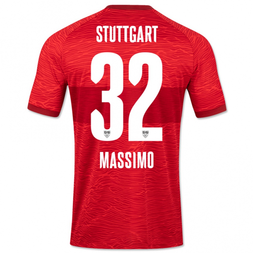 Kandiny Herren Roberto Massimo #32 Rot Auswärtstrikot Trikot 2023/24 T-Shirt