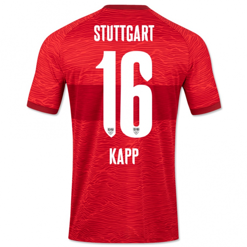 Kandiny Herren Patrick Kapp #16 Rot Auswärtstrikot Trikot 2023/24 T-Shirt