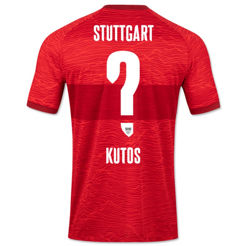 Kandiny Herren Nino Kutos #0 Rot Auswärtstrikot Trikot 2023/24 T-Shirt