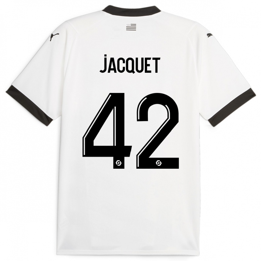 Kandiny Herren Jérémy Jacquet #42 Weiß Auswärtstrikot Trikot 2023/24 T-Shirt