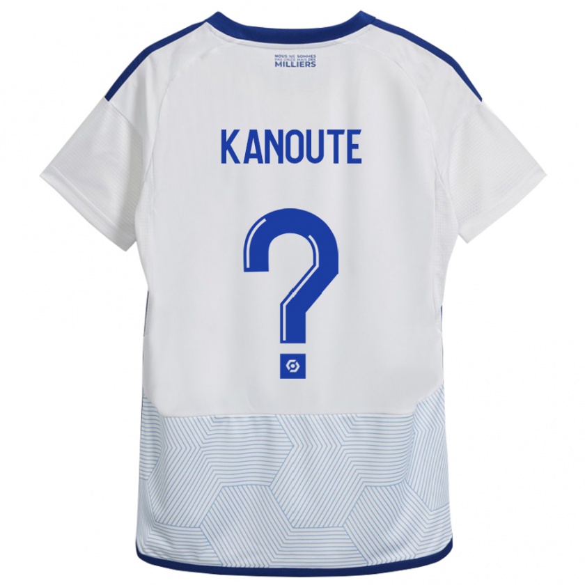 Kandiny Herren Mahamadou Kanouté #0 Weiß Auswärtstrikot Trikot 2023/24 T-Shirt