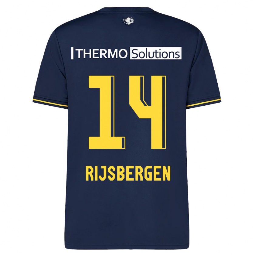 Kandiny Herren Liz Rijsbergen #14 Marine Auswärtstrikot Trikot 2023/24 T-Shirt