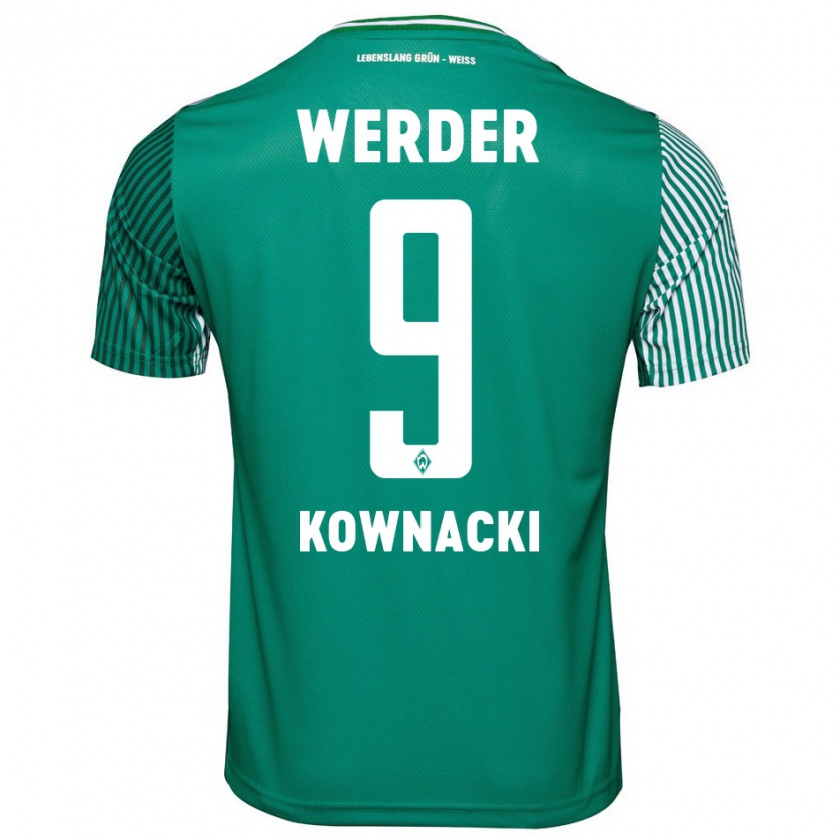 Kandiny Damen Dawid Kownacki #9 Grün Heimtrikot Trikot 2023/24 T-Shirt