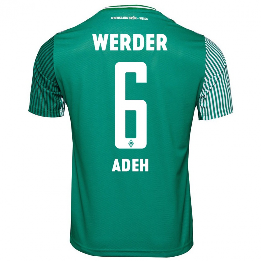 Kandiny Damen Wesley Adeh #6 Grün Heimtrikot Trikot 2023/24 T-Shirt