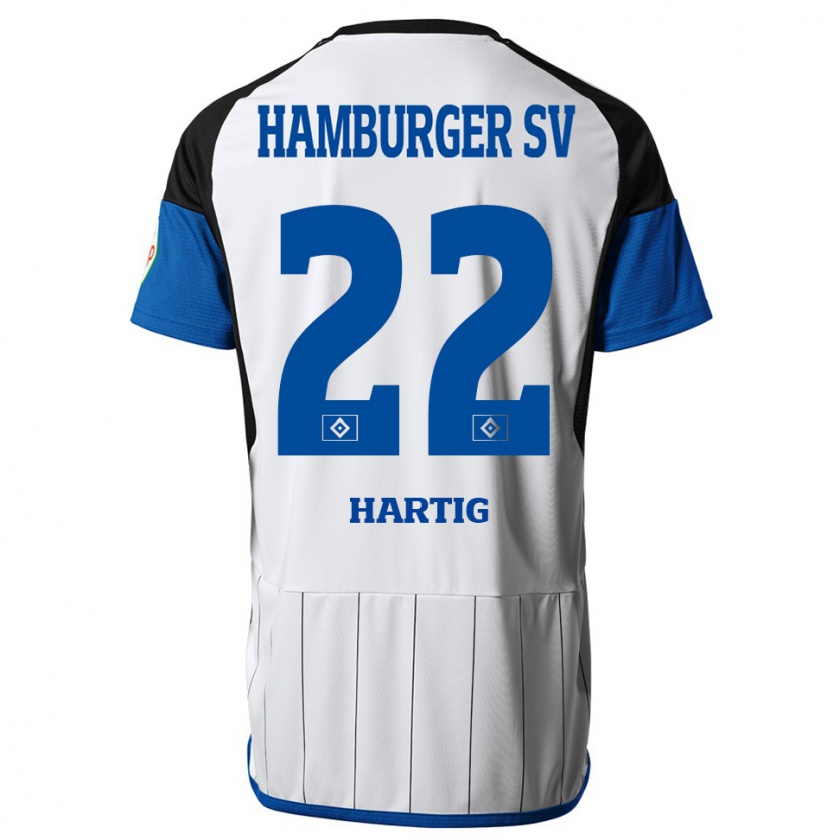 Kandiny Damen Jonas-Finn Hartig #22 Weiß Heimtrikot Trikot 2023/24 T-Shirt