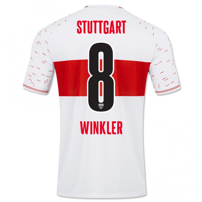 Kandiny Damen Nathan Winkler #8 Weiß Heimtrikot Trikot 2023/24 T-Shirt