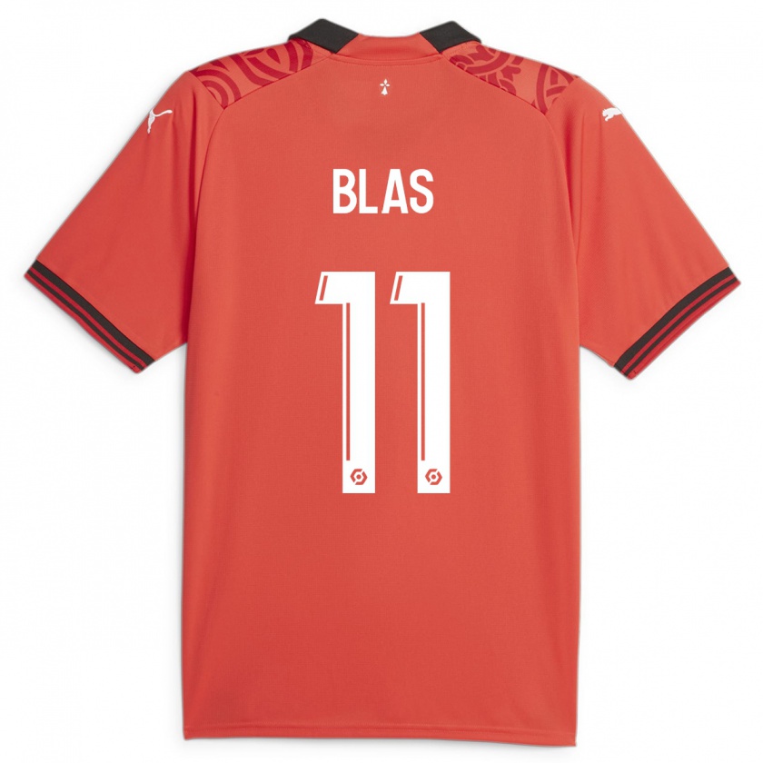 Kandiny Damen Ludovic Blas #11 Rot Heimtrikot Trikot 2023/24 T-Shirt