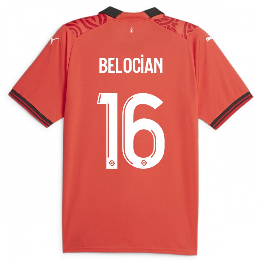 Kandiny Damen Jeanuël Belocian #16 Rot Heimtrikot Trikot 2023/24 T-Shirt