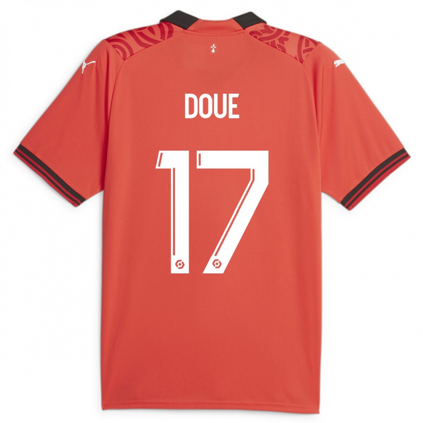 Kandiny Damen Guéla Doué #17 Rot Heimtrikot Trikot 2023/24 T-Shirt