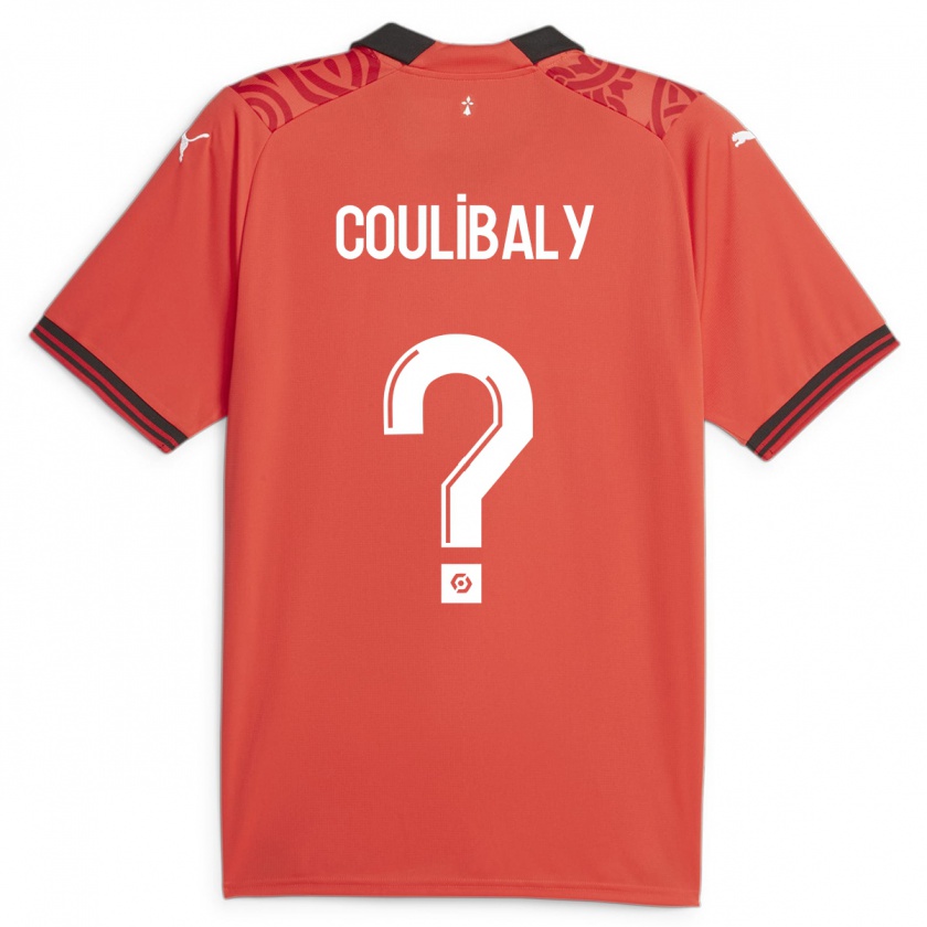 Kandiny Damen Joël Coulibaly #0 Rot Heimtrikot Trikot 2023/24 T-Shirt