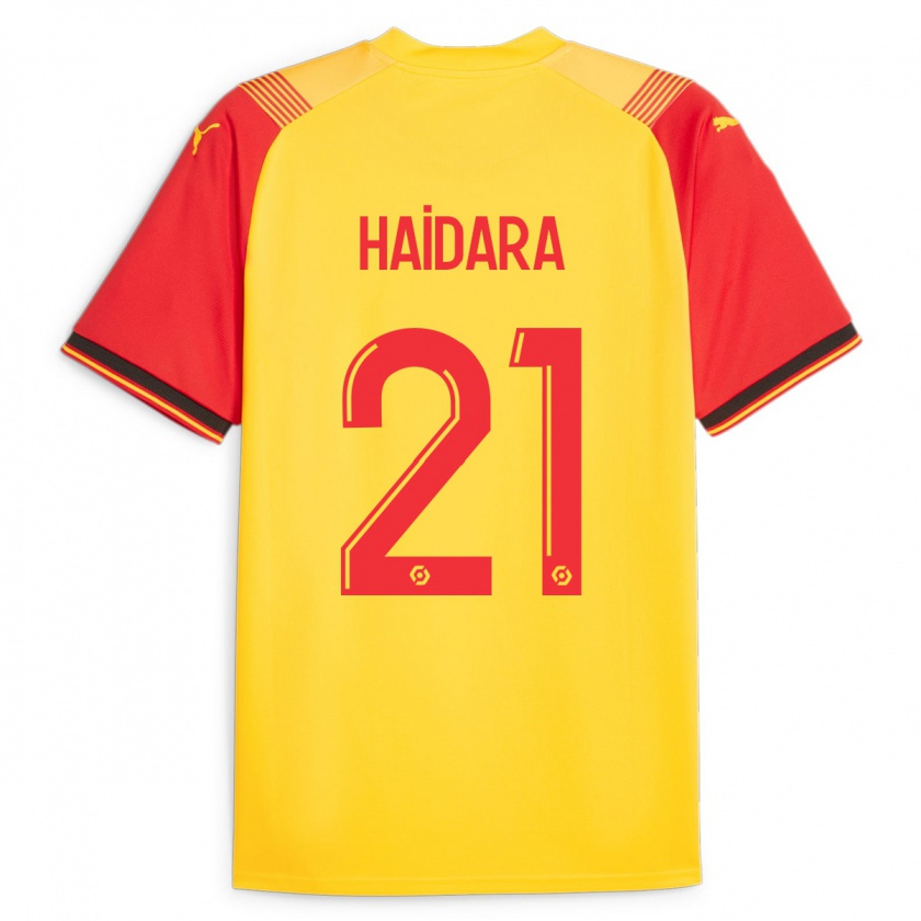 Kandiny Damen Massadio Haidara #21 Gelb Heimtrikot Trikot 2023/24 T-Shirt