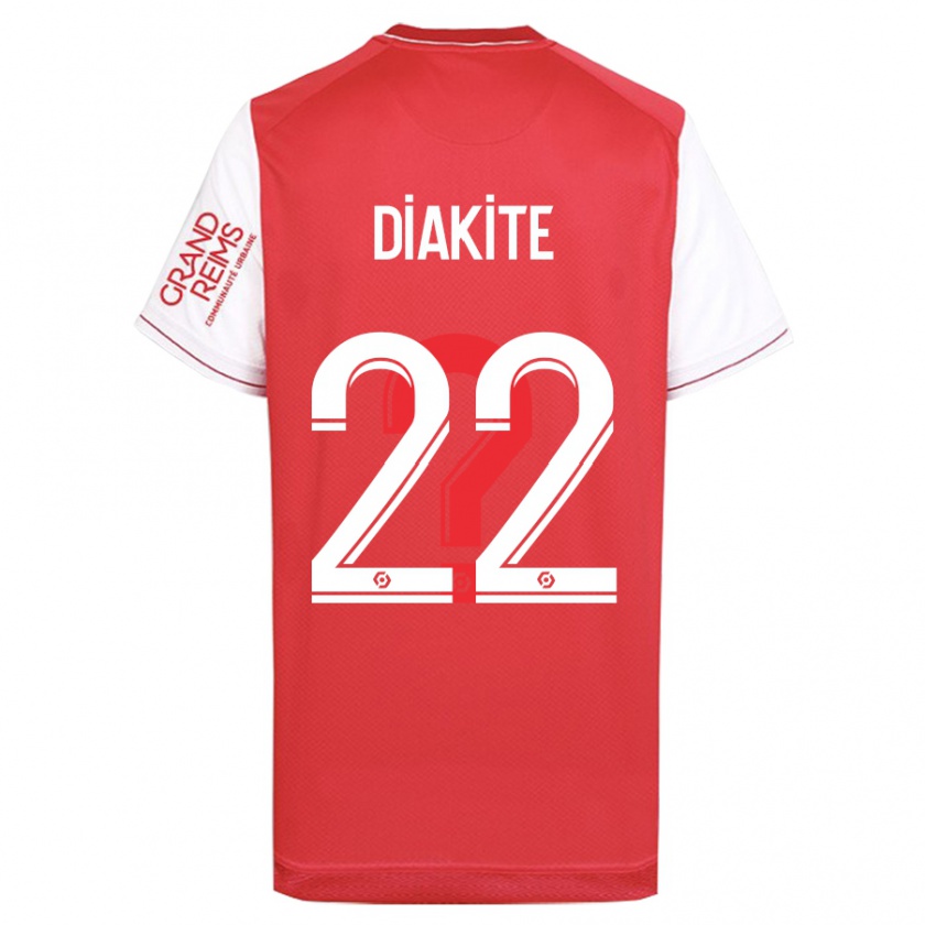 Kandiny Damen Oumar Diakité #22 Rot Heimtrikot Trikot 2023/24 T-Shirt