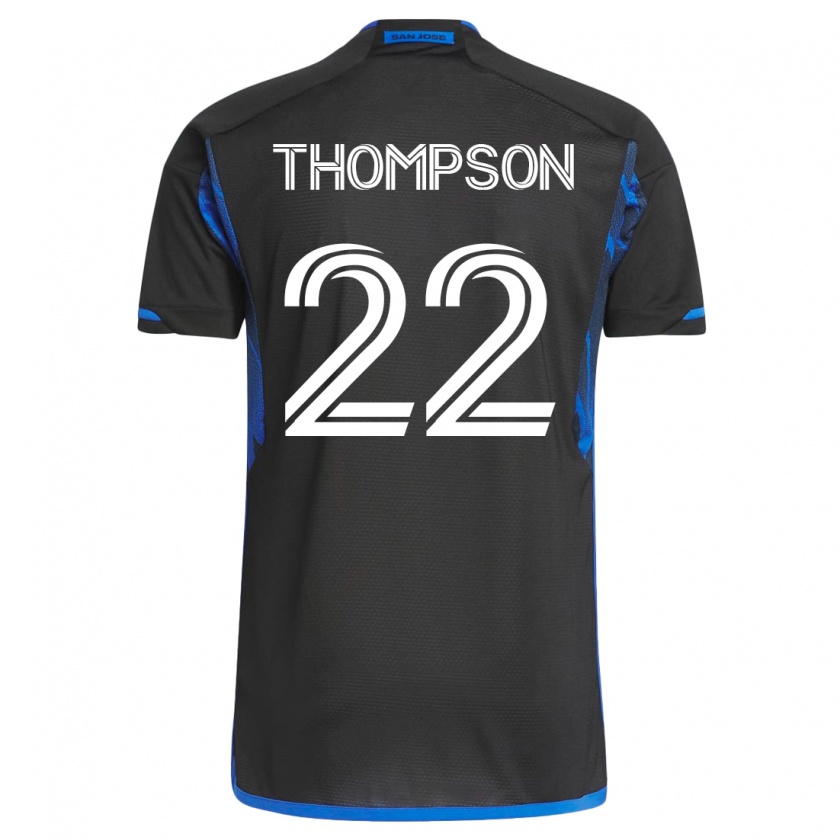 Kandiny Damen Tommy Thompson #22 Blau Schwarz Heimtrikot Trikot 2023/24 T-Shirt