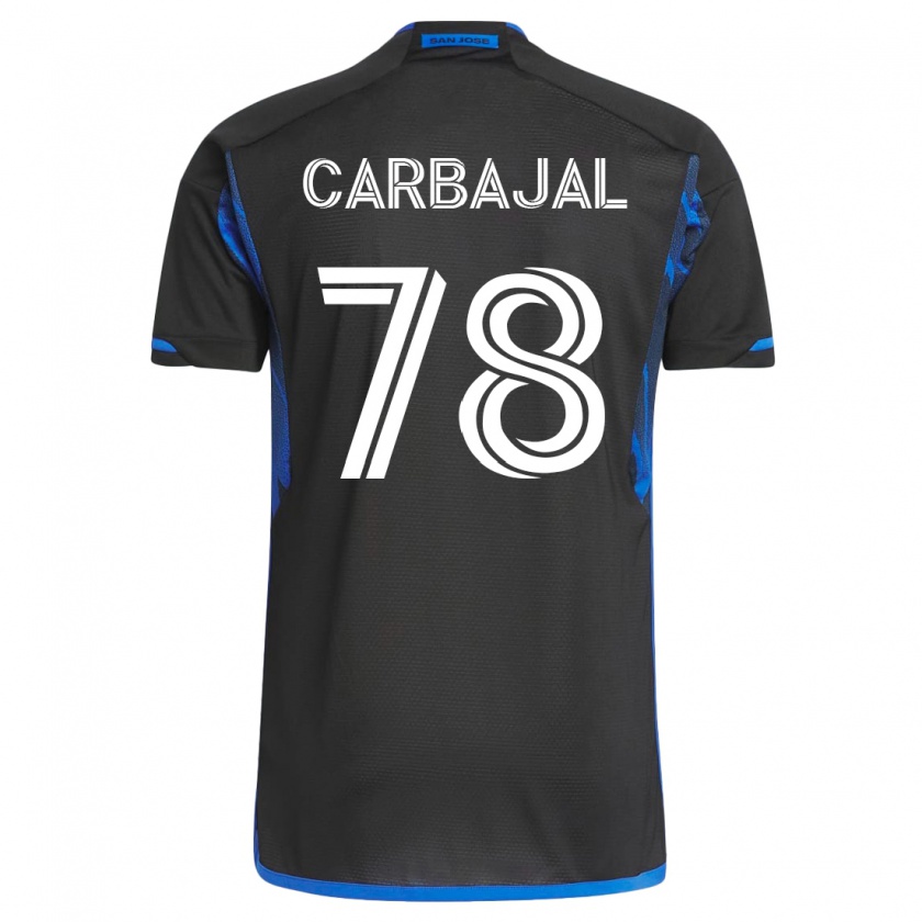 Kandiny Damen Sebastian Carbajal #78 Blau Schwarz Heimtrikot Trikot 2023/24 T-Shirt