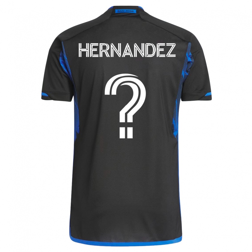 Kandiny Damen Oliver Hernandez #0 Blau Schwarz Heimtrikot Trikot 2023/24 T-Shirt