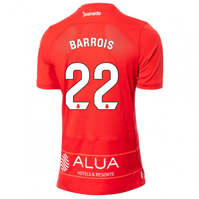 Kandiny Damen Eliott Barrois #22 Rot Heimtrikot Trikot 2023/24 T-Shirt