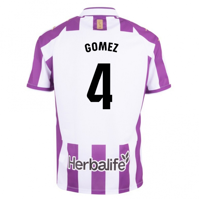 Kandiny Damen Adrián Gómez #4 Lila Heimtrikot Trikot 2023/24 T-Shirt