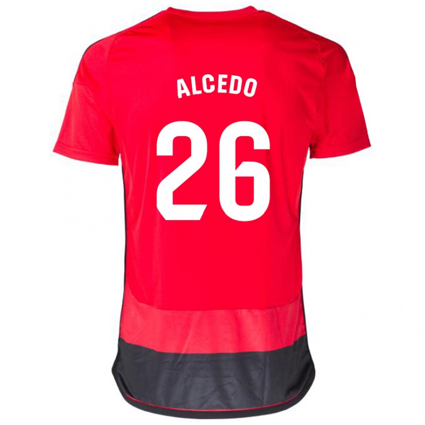 Kandiny Damen Juan María Alcedo #26 Rot Schwarz Heimtrikot Trikot 2023/24 T-Shirt