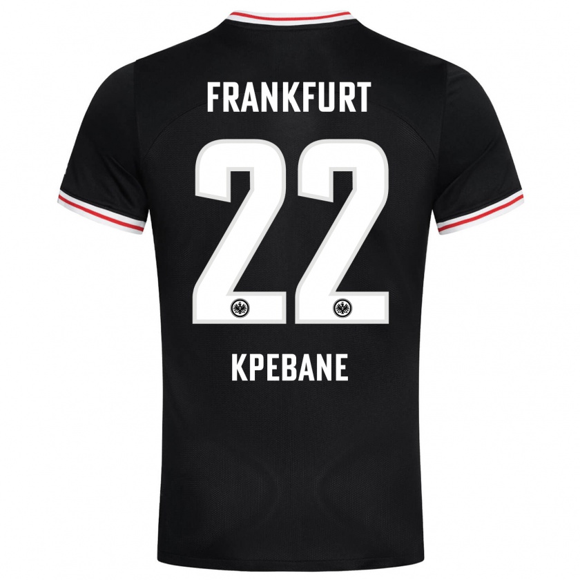 Kandiny Damen Tamiou Kpebane #22 Schwarz Auswärtstrikot Trikot 2023/24 T-Shirt