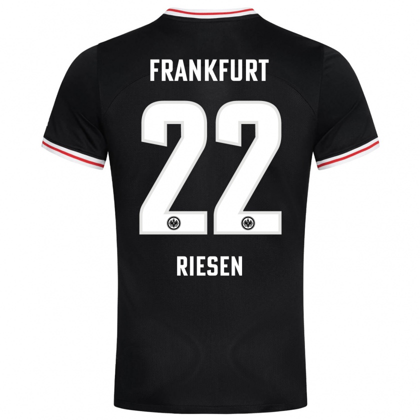 Kandiny Damen Nadine Riesen #22 Schwarz Auswärtstrikot Trikot 2023/24 T-Shirt