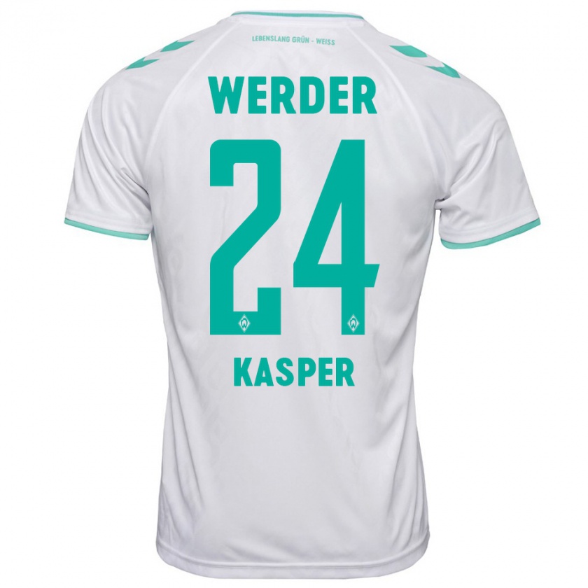 Kandiny Damen Dominik Kasper #24 Weiß Auswärtstrikot Trikot 2023/24 T-Shirt