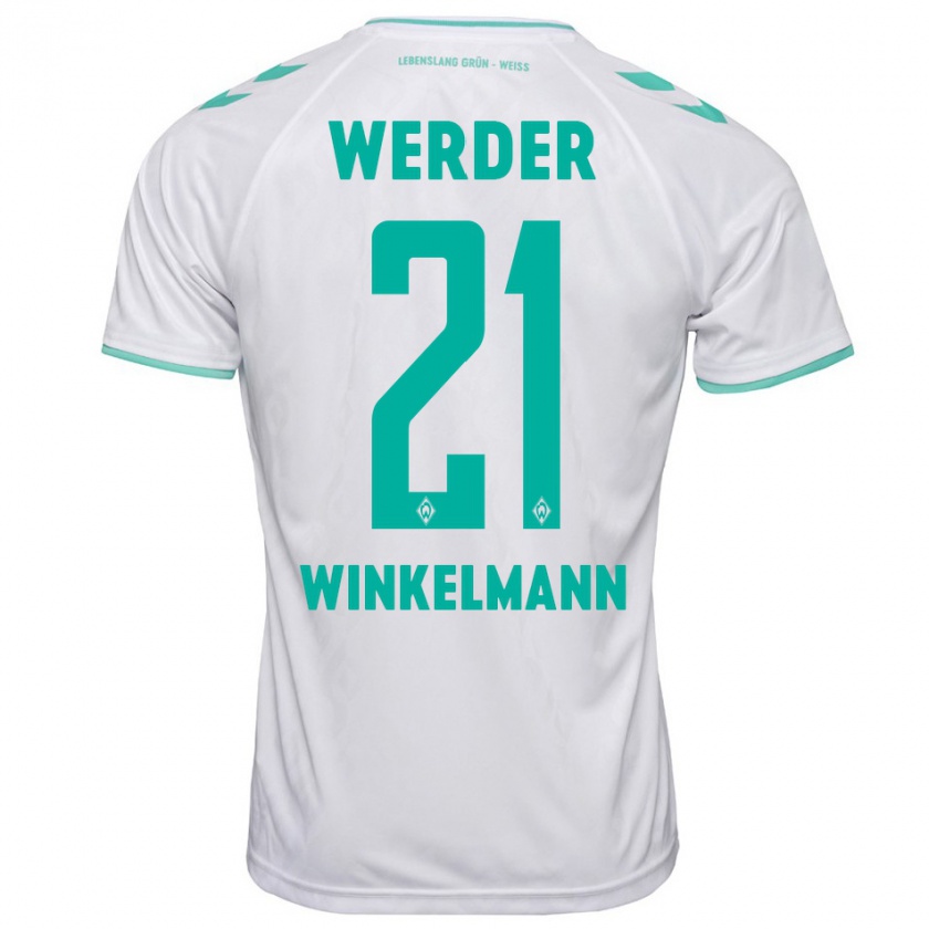 Kandiny Damen Till Winkelmann #21 Weiß Auswärtstrikot Trikot 2023/24 T-Shirt