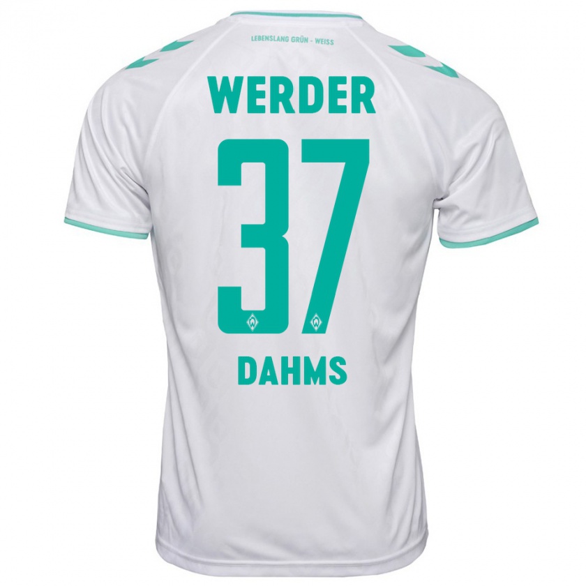 Kandiny Damen Lena Dahms #37 Weiß Auswärtstrikot Trikot 2023/24 T-Shirt