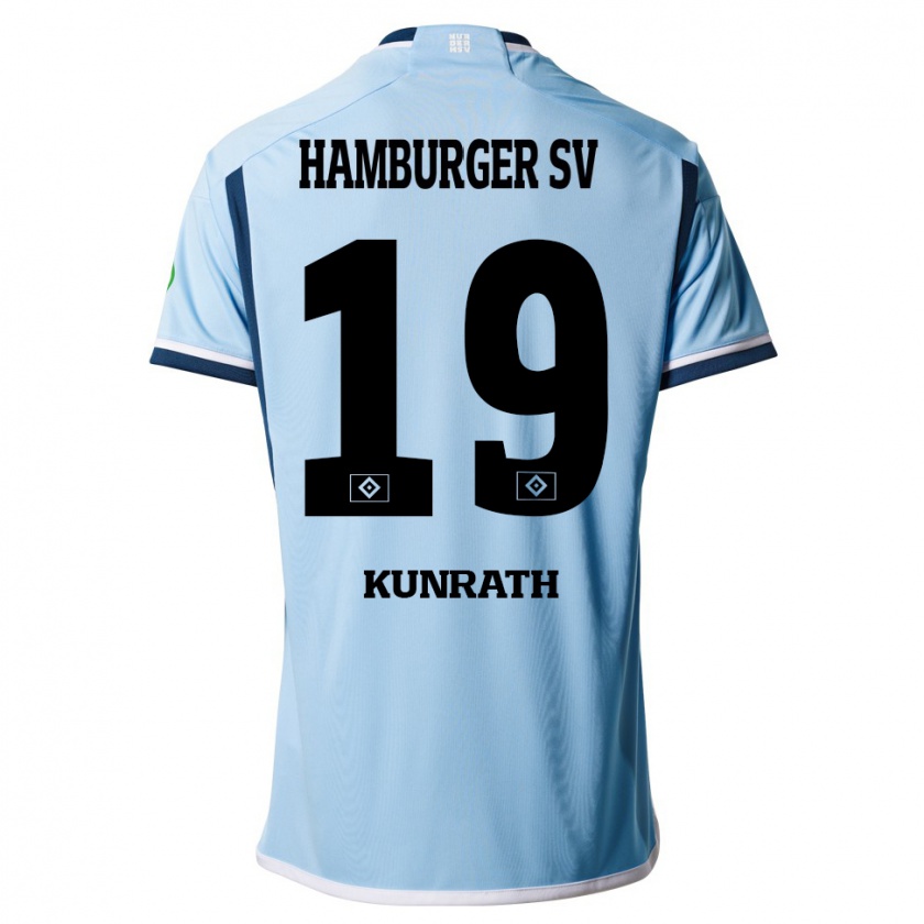 Kandiny Damen Lina Kunrath #19 Blau Auswärtstrikot Trikot 2023/24 T-Shirt