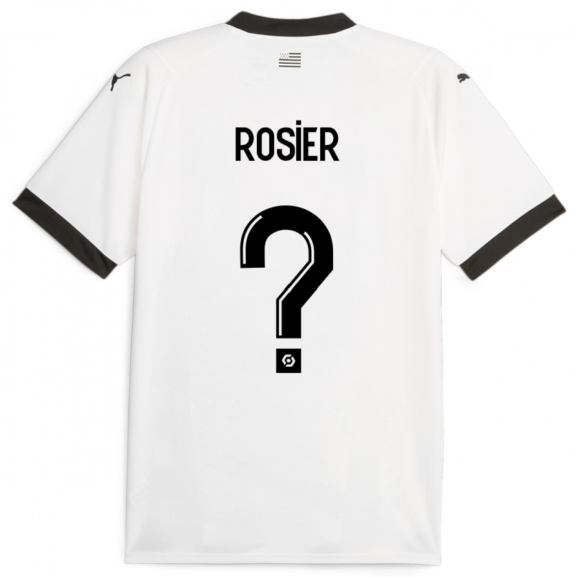 Kandiny Damen Lucas Rosier #0 Weiß Auswärtstrikot Trikot 2023/24 T-Shirt