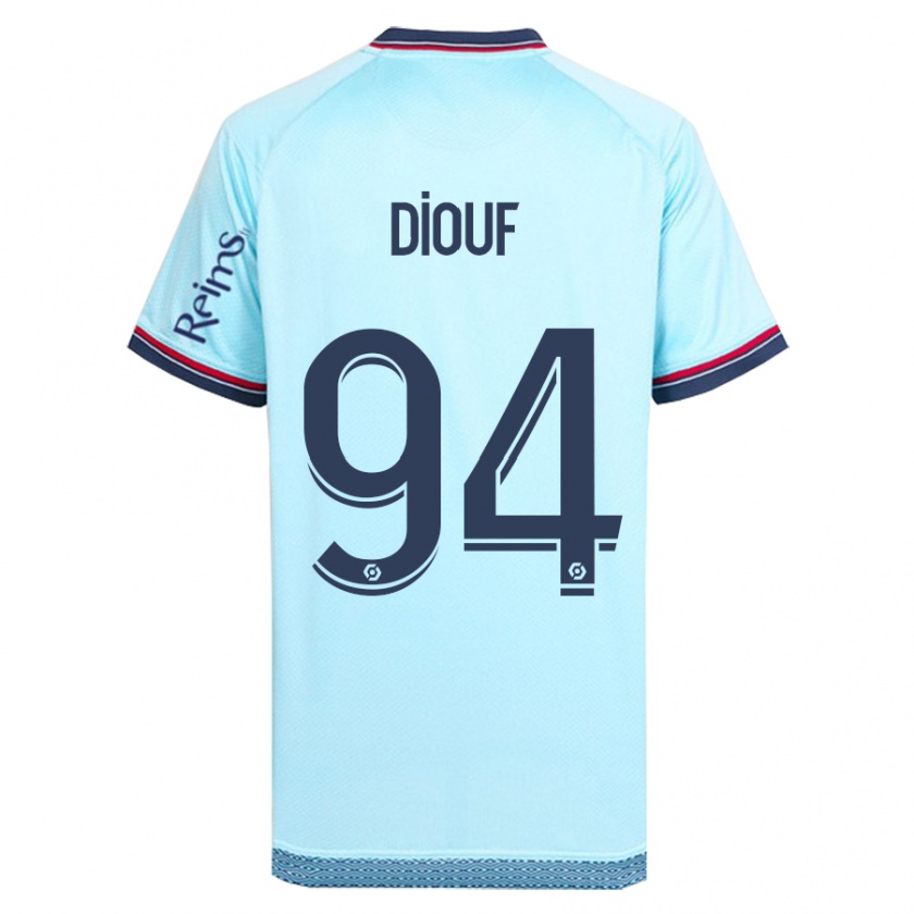 Kandiny Damen Yehvann Diouf #94 Himmelblau Auswärtstrikot Trikot 2023/24 T-Shirt