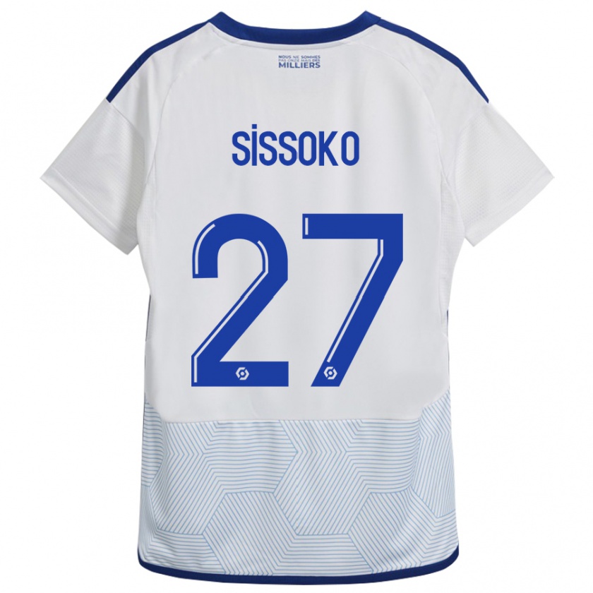 Kandiny Damen Ibrahima Sissoko #27 Weiß Auswärtstrikot Trikot 2023/24 T-Shirt