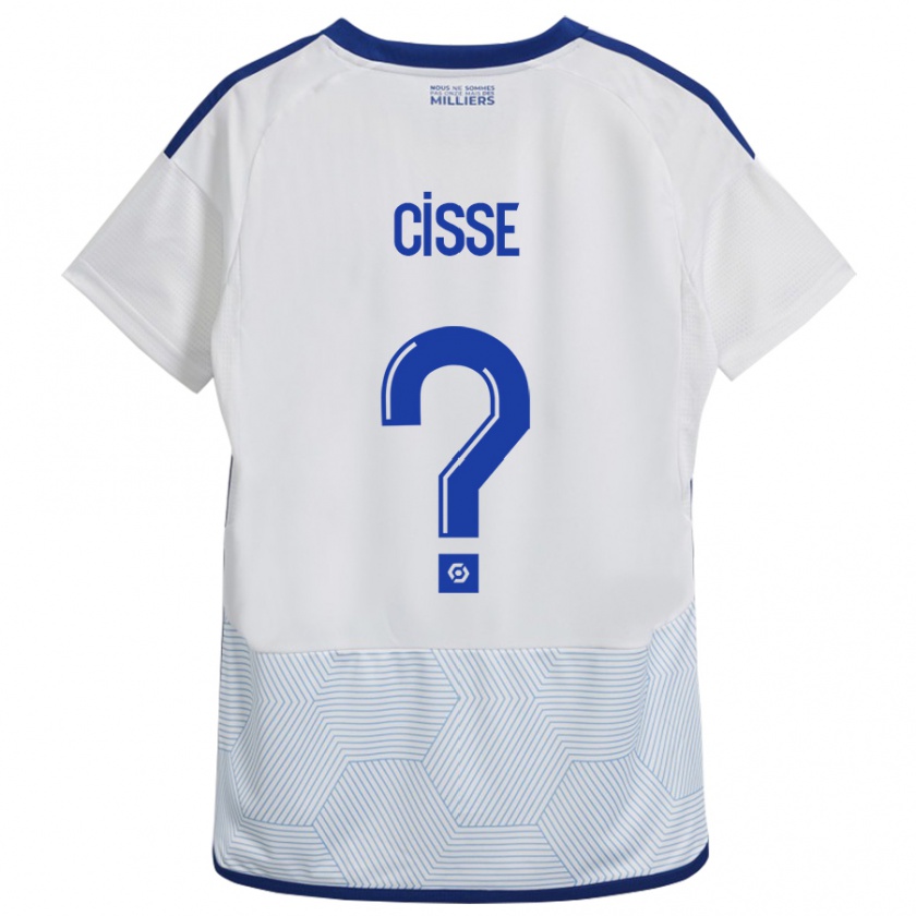 Kandiny Damen Louis Cisse #0 Weiß Auswärtstrikot Trikot 2023/24 T-Shirt